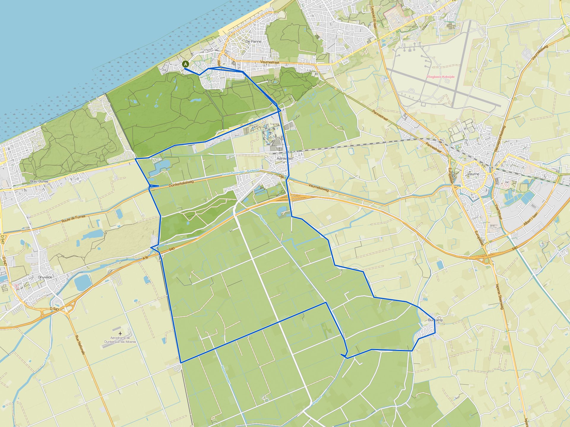 De beste fietsroutes rond De Panne | Komoot